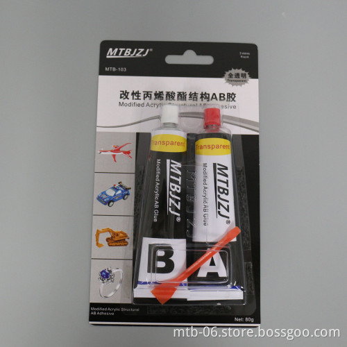 2mins Fast Adhesive Modified Structural AB Glue for Wood Bonding